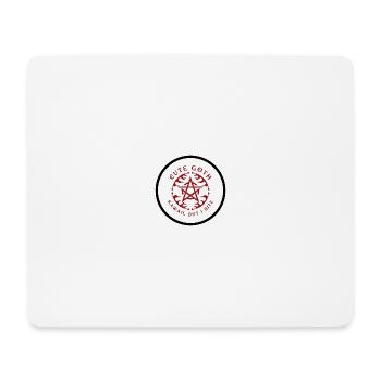 Cute Goth Pentagram Crest - Mouse Pad (horizontal) - white - Front