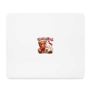Valentine's Day Gift – I Love You Forever - Mouse Pad (horizontal) - white - Front