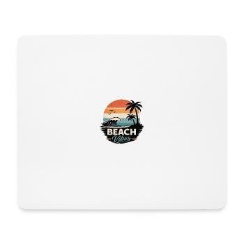 Beach Vibes Sunset Paradise - Mouse Pad (horizontal) - white - Front