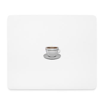 Café - Tapis de souris (format paysage) - blanc - Devant