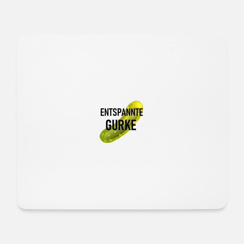 RELAXED CUCUMBER? - Mouse Pad (horizontal) - white