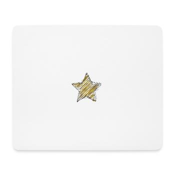 - STERN. STAR. STERNE. PARTY. GEBURTSTAG. WEIHNACHTEN. - Mousepad (Querformat) - Weiß - Vorne