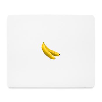 Twin Bananas Vector Yellow - Mouse Pad (horizontal) - white - Front