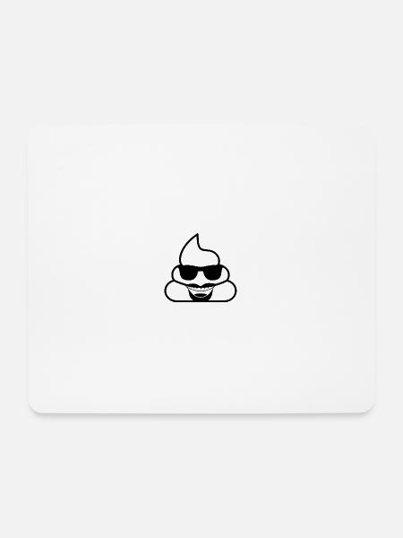 Suspicious Poo - Mouse Pad (horizontal) - white