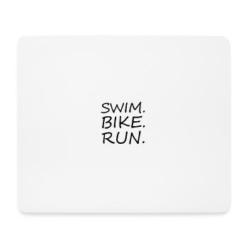 Triathlon Natation Course à pied Sports de cyclisme - Tapis de souris (format paysage) - blanc - Devant