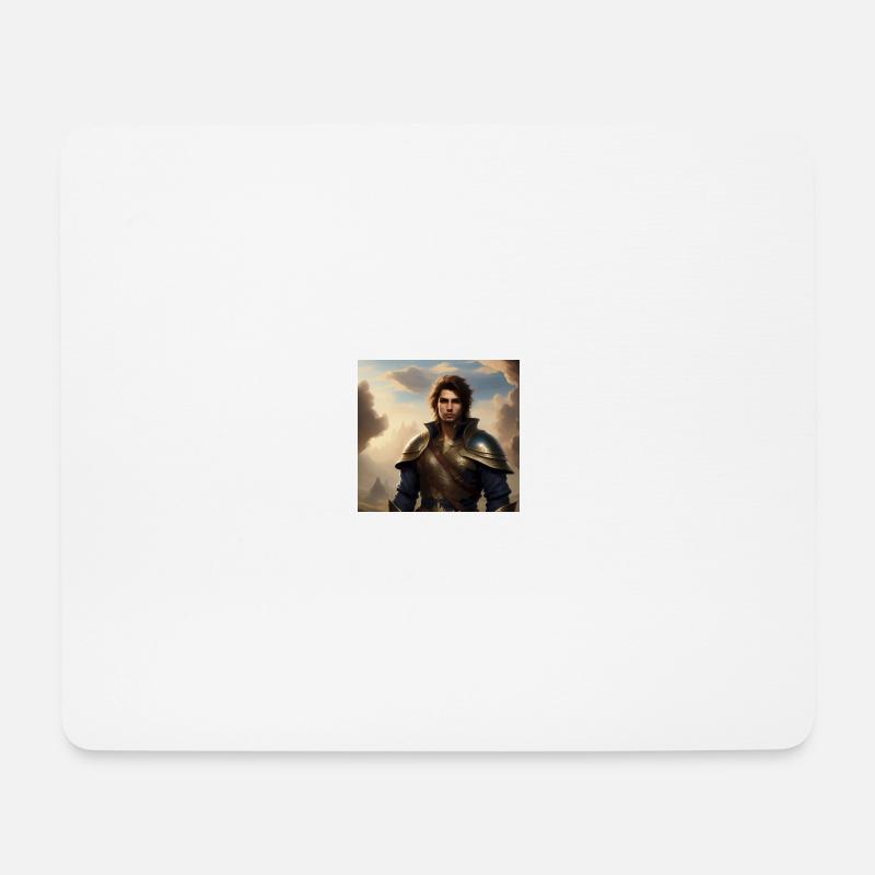Fantasy Mann - Mousepad (Querformat) - Weiß