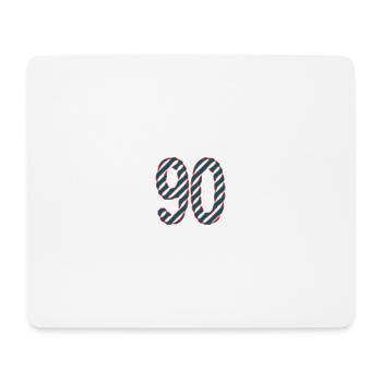 90. 90 ANS. 90e ANNIVERSAIRE. ANNIVERSAIRE 90 ANS. - Tapis de souris (format paysage) - blanc - Devant