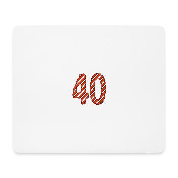 JAHRESTAG. ALLES GUTE ZUM GEBURTSTAG. ALLES GUTE ZUM GEBURTSTAG. - Mousepad (Querformat) - Weiß - Vorne