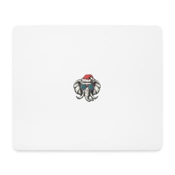 Elephant Christmas Funny - Mouse Pad (horizontal) - white - Front