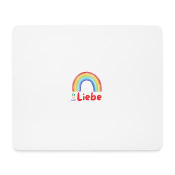It's just love (rainbow for tolerance) - Mouse Pad (horizontal) - white - Front