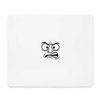 face it - Mouse Pad (horizontal) - white - Front