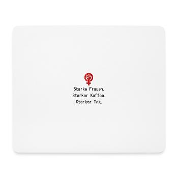 Le pouvoir des filles - Tapis de souris (format paysage) - blanc - Devant
