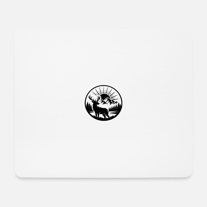 Deer – Nordic Wildlife - Mouse Pad (horizontal) - white