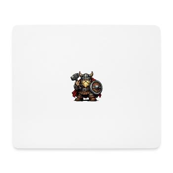 Wikinger Zwerg - Mousepad (Querformat) - Weiß - Vorne