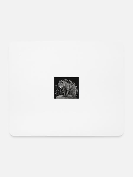 Tiger - Mousepad (Querformat) - Weiß