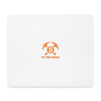 Extraction de bitcoins sur la Lune - Tapis de souris (format paysage) - blanc - Devant