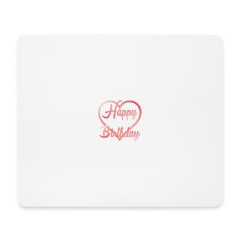 ALLES GUTE ZUM GEBURTSTAG. ALLES GUTE ZUM GEBURTSTAG. JAHRESTAG. - Mousepad (Querformat) - Weiß - Vorne
