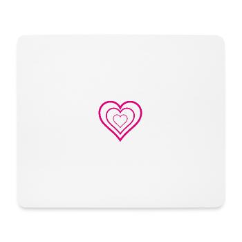 HEART. COUPLE. JUST MARRIED. Bachelorette party. VALENTINE'S DAY. - Mouse Pad (horizontal) - white - Front