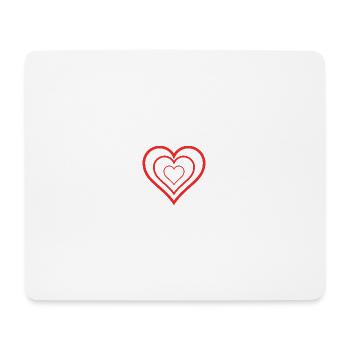 VIELEN DANK. GELIEBTE. MEISTER. HERZ. DANKE HERRIN. - Mousepad (Querformat) - Weiß - Vorne