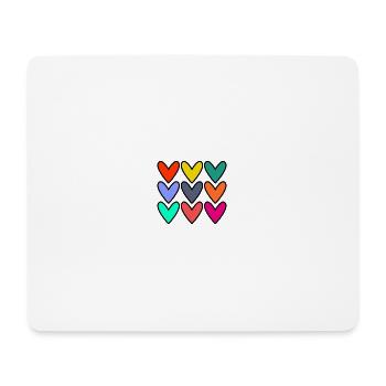HEART. HAPPY BIRTHDAY. HAPPY BIRTHDAY - Mouse Pad (horizontal) - white - Front