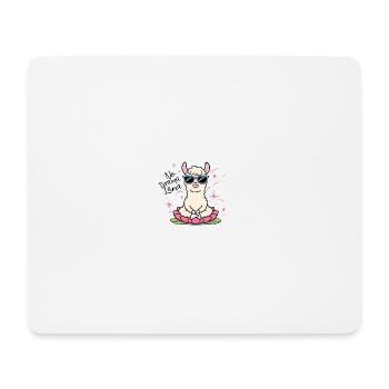 No Drama Lama - Mousepad (Querformat) - Weiß - Vorne