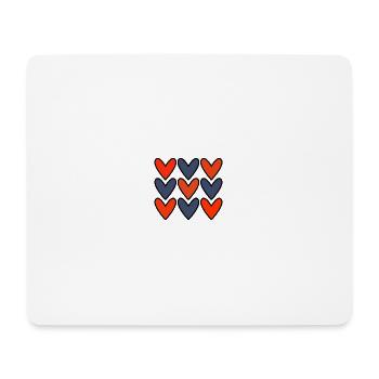VALENTINE'S DAY. HEART. I LOVE YOU. I LOVE YOU - Mouse Pad (horizontal) - white - Front