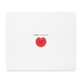 Ete Pasteque - Tapis de souris (format paysage) - blanc - Devant