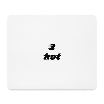 2noir chaud - Tapis de souris (format paysage) - blanc - Devant