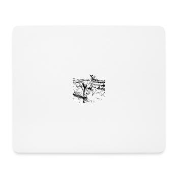 Tag am Meer 2 - Mousepad (Querformat) - Weiß - Vorne