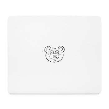 Sleepy Bear - Mousepad (Querformat) - Weiß - Vorne