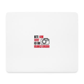 Bitte keine Fotos! - Mousepad (Querformat) - Weiß - Vorne