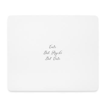 T-Shirt "cute but psycho but cute" - Mouse Pad (horizontal) - white - Front