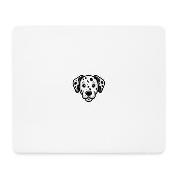 Dalmatiner Kopf im Comic Stil - Mousepad (Querformat) - Weiß - Vorne