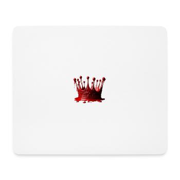 Red sealing wax 👑 crown - Mouse Pad (horizontal) - white - Front