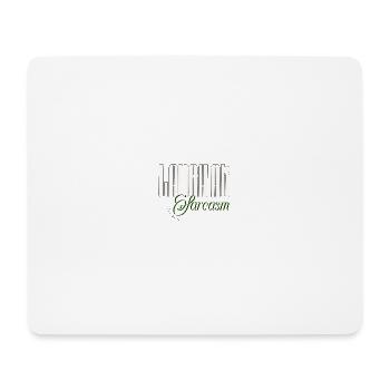 Riez du sarcasme, appréciez l’ironie - Tapis de souris (format paysage) - blanc - Devant