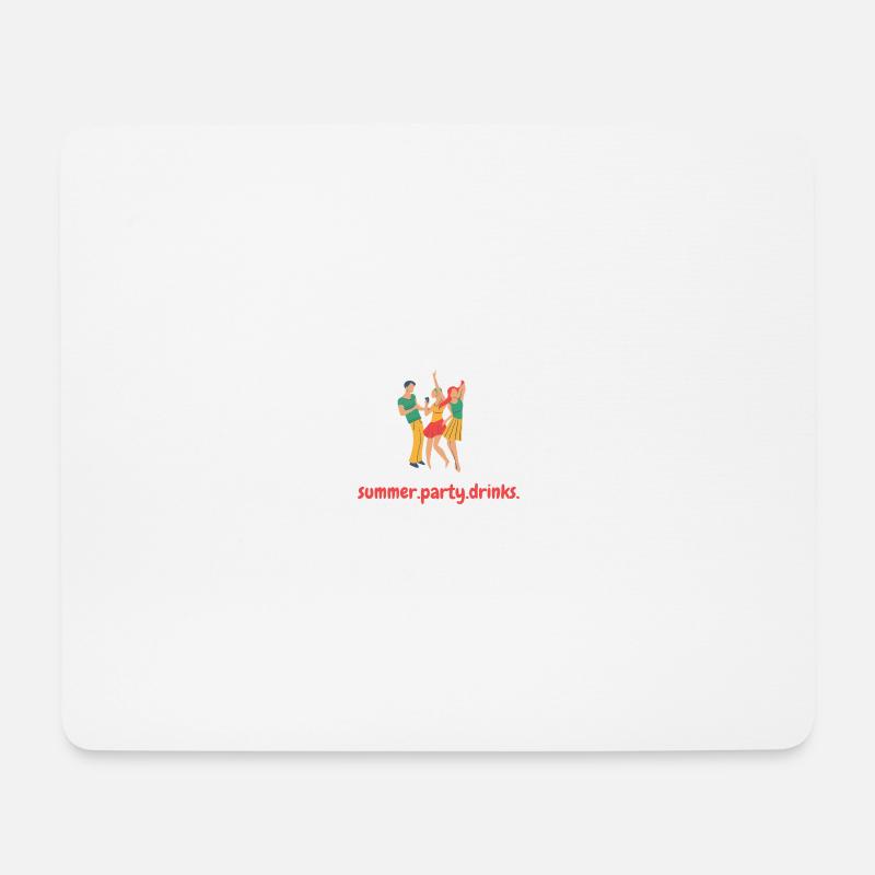summer.party.drinks - Mousepad (Querformat) - Weiß