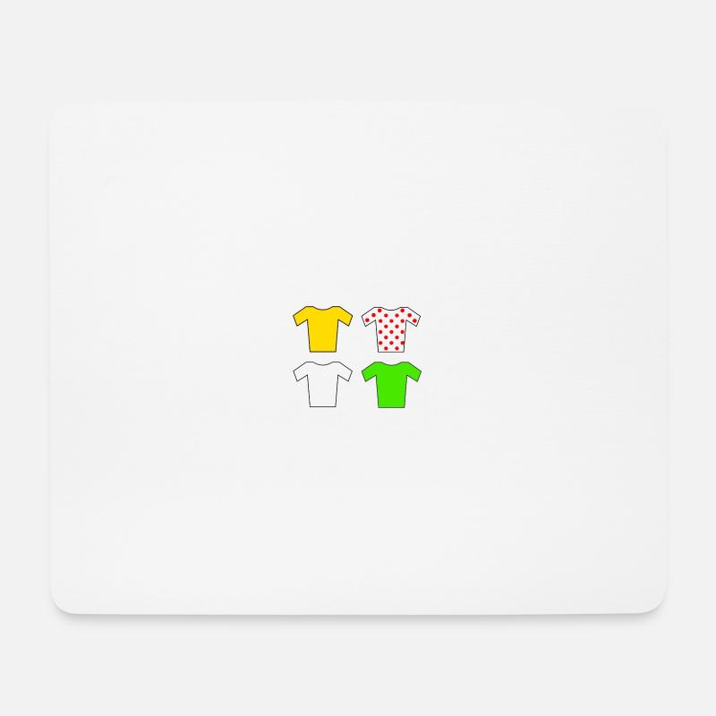 Tour-Trikots - Mousepad (Querformat) - Weiß