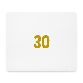 30. 30 ANS. 30e ANNIVERSAIRE. ANNIVERSAIRE 30 ANS. - Tapis de souris (format paysage) - blanc - Devant