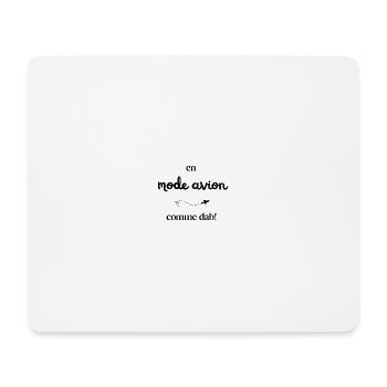 Im Flugmodus, wie Dab! - Mousepad (Querformat) - Weiß - Vorne