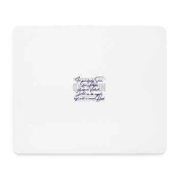 Ich_spiel_staendig_Schere-_Stein-_Papier_mit_m - Mousepad (Querformat) - Weiß - Vorne