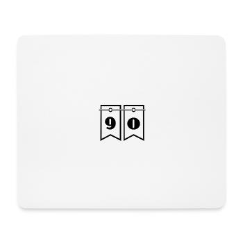 90. 90 ANS. 90e ANNIVERSAIRE. ANNIVERSAIRE 90 ANS. - Tapis de souris (format paysage) - blanc - Devant