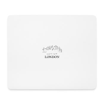 LONDON - Mousepad (Querformat) - Weiß - Vorne