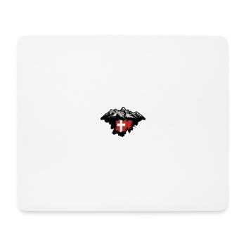 Swiss flag - Mouse Pad (horizontal) - white - Front