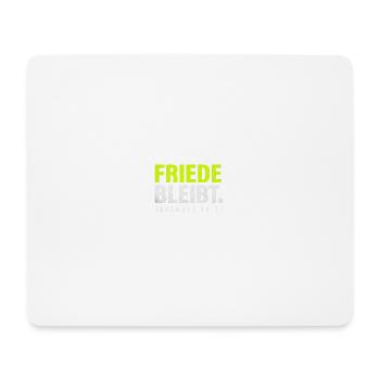 Friede bleibt – Johannes 14,27 - Mousepad (Querformat) - Weiß - Vorne