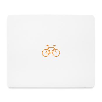 Fahrrad orange - Mousepad (Querformat) - Weiß - Vorne