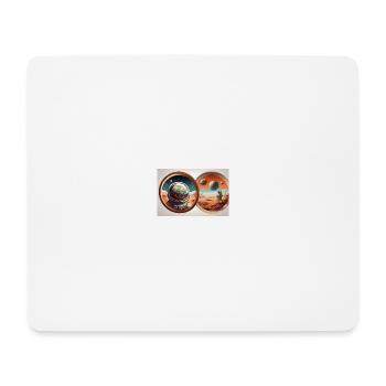 Exploration intergalactique - Tapis de souris (format paysage) - blanc - Devant