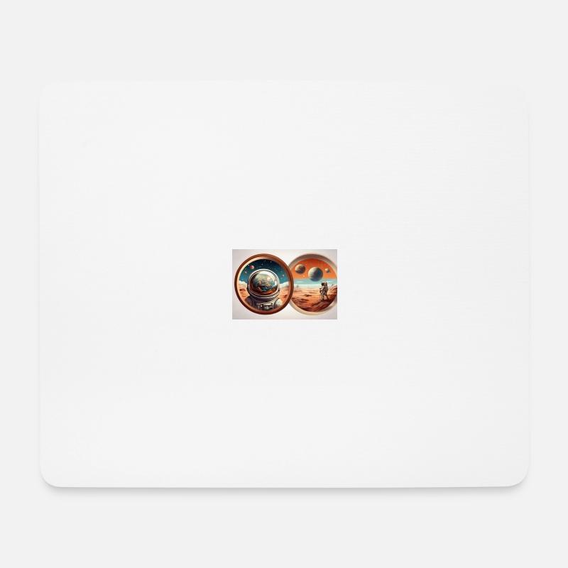 Intergalaktische Erkundung - Mousepad (Querformat) - Weiß
