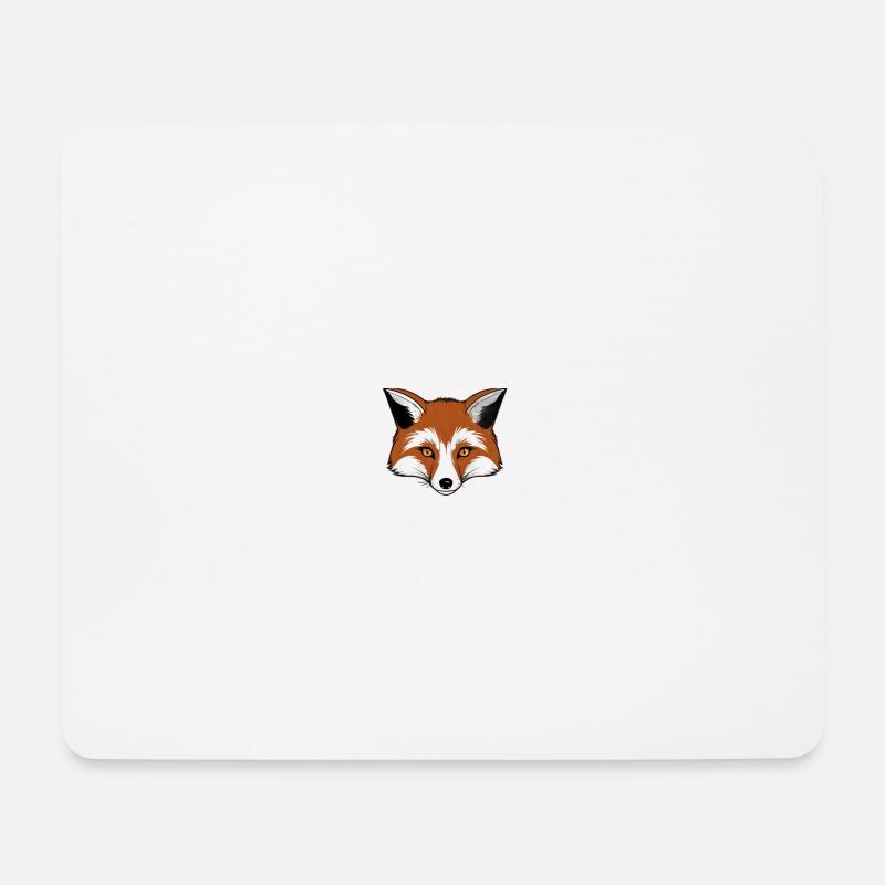 Comic Fuchskopf - Mousepad (Querformat) - Weiß
