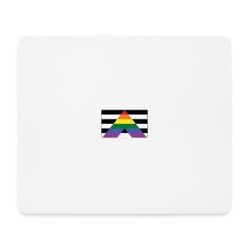 LGBT Straight Ally - Mouse Pad (horizontal) - white - Front