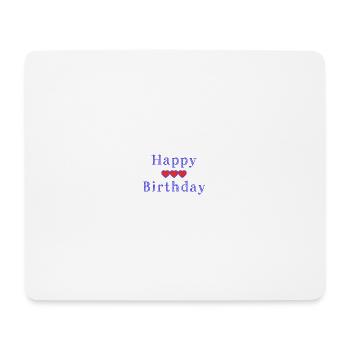 ALLES GUTE ZUM GEBURTSTAG. ALLES GUTE ZUM GEBURTSTAG. JAHRESTAG. - Mousepad (Querformat) - Weiß - Vorne